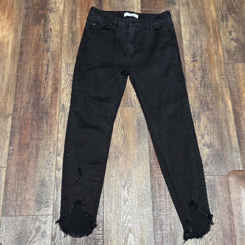 Kan Can Jeans Black Cropped Skinny 29